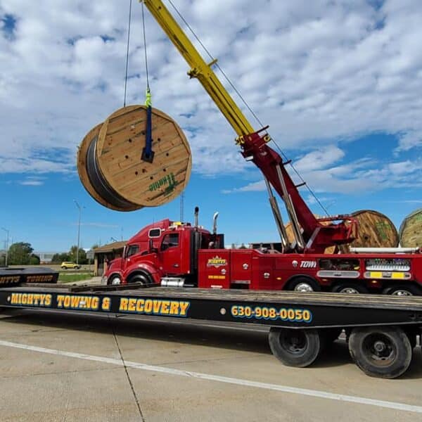 landoll trailer hauling, channahon, joliet, il, mighty's towing & recovery inc