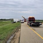 semi rollover recovery, channahon, il, i-80, mighty's towing & recovery inc